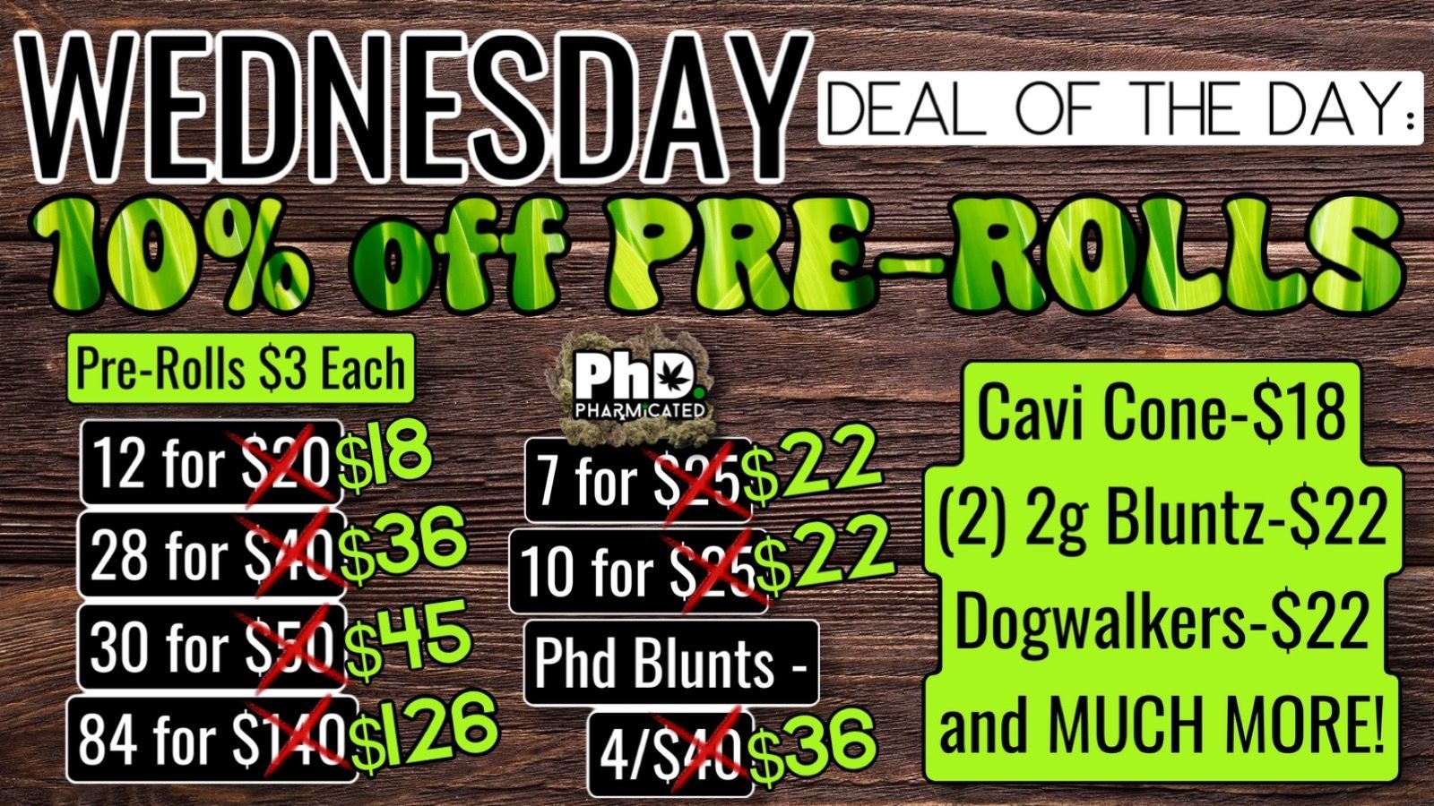 Wednesday Specials